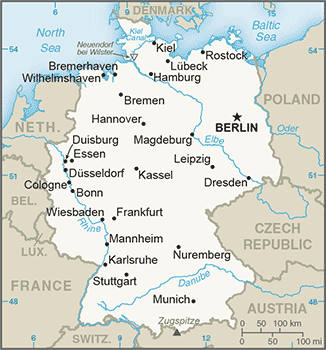 Map of Germany