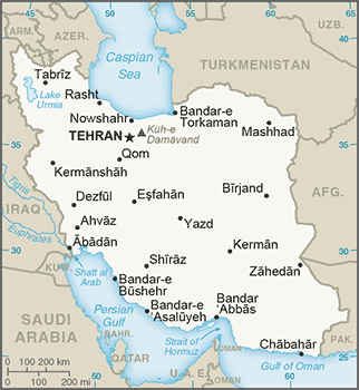 Map of Iran