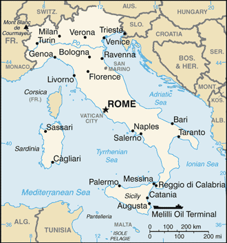 Map of Italy