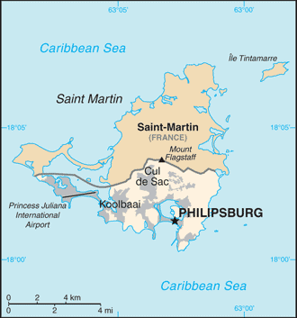 Map of Sint Maarten